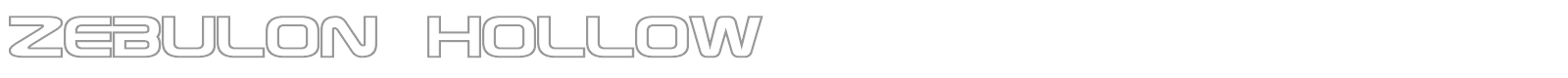 Zebulon font preview